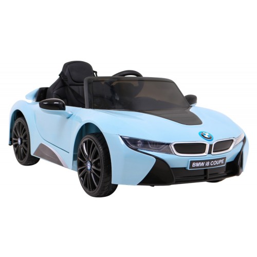 BMW I8 Lift Auto Baterie ovládaná modře + Dálkové ovládání + Pomalý start + 3 bodové pruhy + MP3 USB + LED