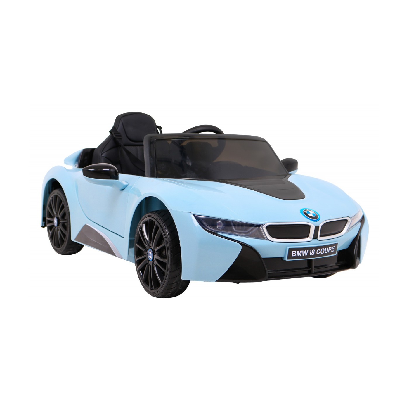 BMW I8 Lift Auto Baterie ovládaná modře + Dálkové ovládání + Pomalý start + 3 bodové pruhy + MP3 USB + LED