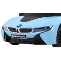 BMW I8 Lift Auto Baterie ovládaná modře + Dálkové ovládání + Pomalý start + 3 bodové pruhy + MP3 USB + LED
