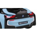 BMW I8 Lift Auto Baterie ovládaná modře + Dálkové ovládání + Pomalý start + 3 bodové pruhy + MP3 USB + LED