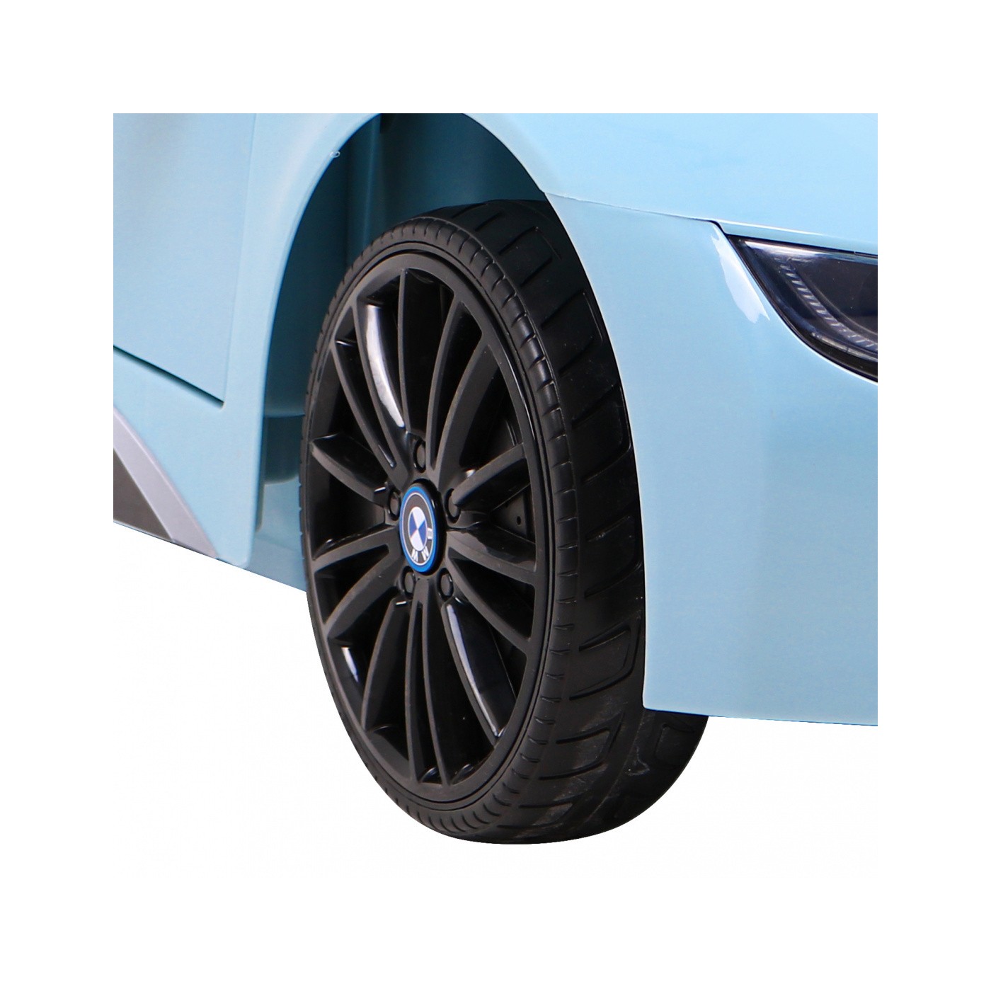 BMW I8 Lift Auto Baterie ovládaná modře + Dálkové ovládání + Pomalý start + 3 bodové pruhy + MP3 USB + LED