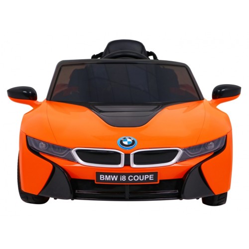 BMW I8 Lift Auto Baterie ovládaná oranžově + Dálkové ovládání + Pomalý start + 3 bodové pruhy + MP3 USB + LED