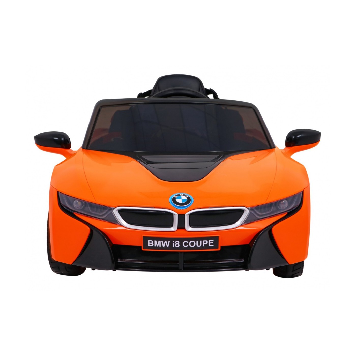 BMW I8 Lift Auto Baterie ovládaná oranžově + Dálkové ovládání + Pomalý start + 3 bodové pruhy + MP3 USB + LED