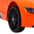 BMW I8 Lift Auto Baterie ovládaná oranžově + Dálkové ovládání + Pomalý start + 3 bodové pruhy + MP3 USB + LED