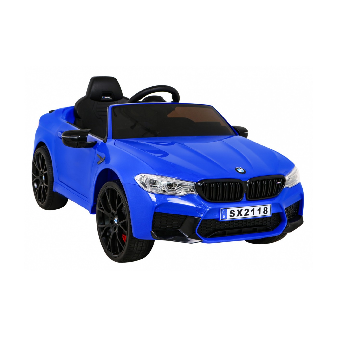 Modré DRIFTOVACÍ vozidlo BMW M5
