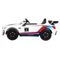 BMW M6 GT3 Dětská baterie do auta Bílá odvzdušňovací zvuk MP3 světla Dálkové ovládání