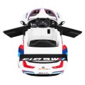 BMW M6 GT3 Dětská baterie do auta Bílá odvzdušňovací zvuk MP3 světla Dálkové ovládání