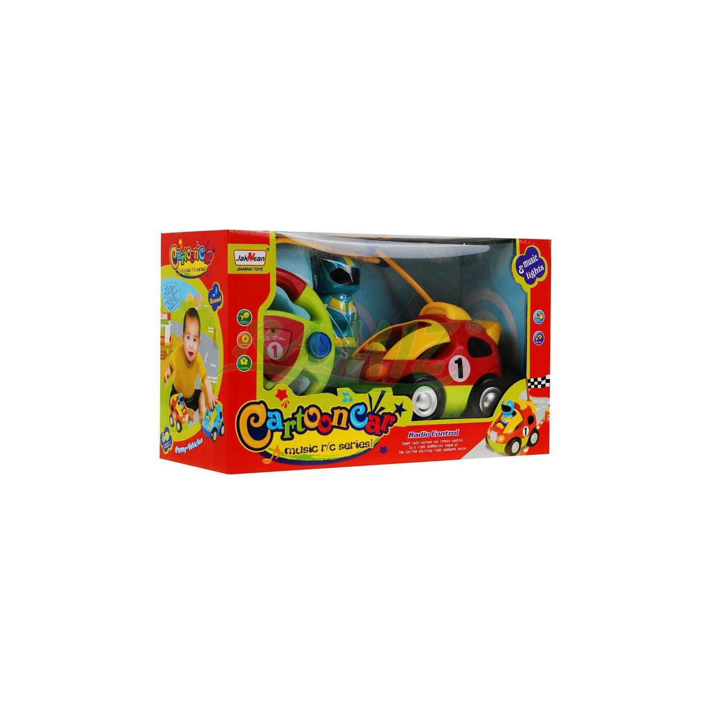 Závodní auto R C zeleno - červené