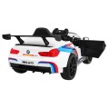 BMW M6 GT3 Dětská baterie do auta Bílá odvzdušňovací zvuk MP3 světla Dálkové ovládání