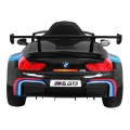 BMW M6 GT3 Dětská baterie do auta černá + přívod vzduchu + MP3 zvuková světla + dálkové ovládání