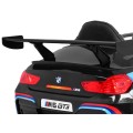 BMW M6 GT3 Dětská baterie do auta černá + přívod vzduchu + MP3 zvuková světla + dálkové ovládání