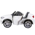 BMW X6M XXL pro 2 děti bílá + dálkové ovládání + eko kůže + pásy + pomalý start + MP3 USB + LED