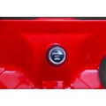 BMW X6M XXL pro 2 děti červená + dálkové ovládání + eko kůže + pásy + pomalý start + MP3 USB + LED
