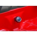 BMW X6M XXL pro 2 děti červená + dálkové ovládání + eko kůže + pásy + pomalý start + MP3 USB + LED