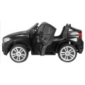 BMW X6M XXL pro 2 děti barva černá dálkové ovládání pásy pomalý start MP3 LED
