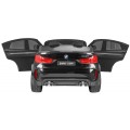 BMW X6M XXL pro 2 děti barva černá dálkové ovládání pásy pomalý start MP3 LED