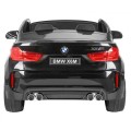 BMW X6M XXL pro 2 děti barva černá dálkové ovládání pásy pomalý start MP3 LED