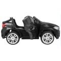 BMW X6M XXL pro 2 děti barva černá dálkové ovládání pásy pomalý start MP3 LED