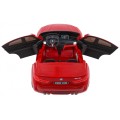 BMW X6M XXL pro 2 děti barva červená dálkové kožené pásy pomalý start MP3 LED