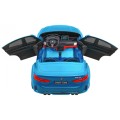 BMW X6M XXL pro 2 děti barva modrá dálkové ovládání pásy pomalý start MP3 LED