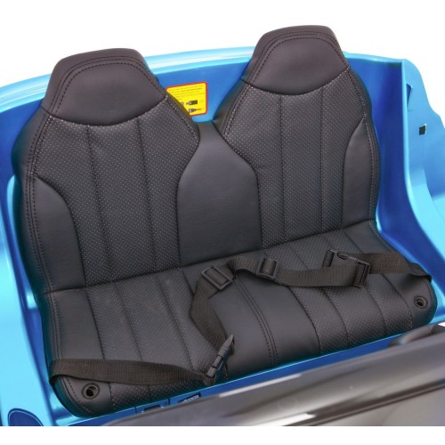 BMW X6M XXL pro 2 děti barva modrá dálkové ovládání pásy pomalý start MP3 LED