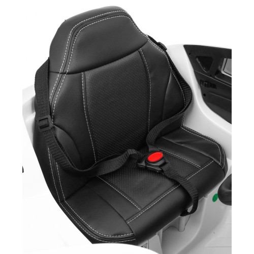 Elektrické dětské auto BMW X6M bílé + dálkové ovládání + EVA + pomalý start + audio panel + LED