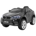 Elektrická barva pro děti BMW X6M černá + dálkové ovládání + EVA + pomalý start + audio + LED