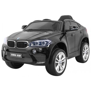 Elektrická barva pro děti BMW X6M černá + dálkové ovládání + EVA + pomalý start + audio + LED