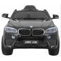 Elektrická barva pro děti BMW X6M černá + dálkové ovládání + EVA + pomalý start + audio + LED
