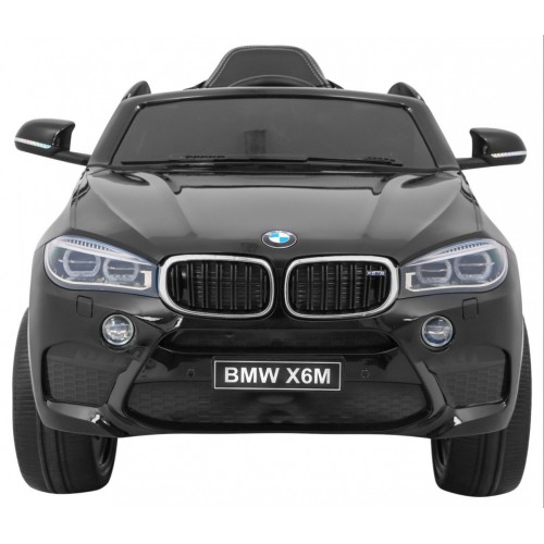 Elektrická barva pro děti BMW X6M černá + dálkové ovládání + EVA + pomalý start + audio + LED
