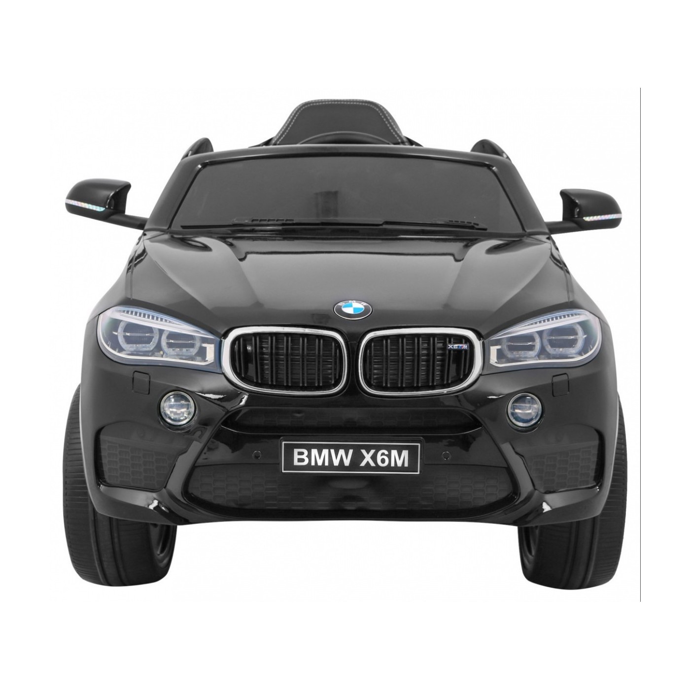 Elektrická barva pro děti BMW X6M černá + dálkové ovládání + EVA + pomalý start + audio + LED