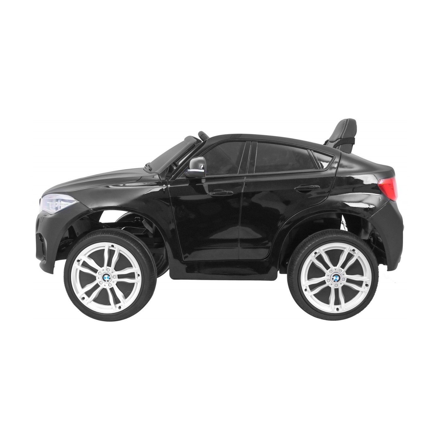 Elektrická barva pro děti BMW X6M černá + dálkové ovládání + EVA + pomalý start + audio + LED