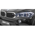 Elektrická barva pro děti BMW X6M černá + dálkové ovládání + EVA + pomalý start + audio + LED