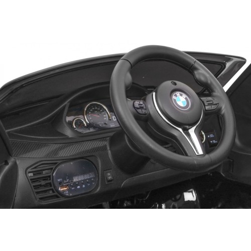 Elektrická barva pro děti BMW X6M černá + dálkové ovládání + EVA + pomalý start + audio + LED
