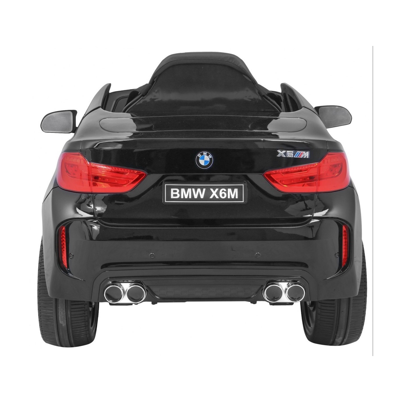 Elektrická barva pro děti BMW X6M černá + dálkové ovládání + EVA + pomalý start + audio + LED