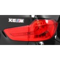 Elektrická barva pro děti BMW X6M černá + dálkové ovládání + EVA + pomalý start + audio + LED