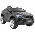 Elektrická barva pro děti BMW X6M černá + dálkové ovládání + EVA + pomalý start + audio + LED