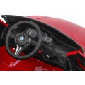 Elektrický lak na dětské auto BMW X6M červený + dálkové ovládání + EVA + pomalý start + audio + LED