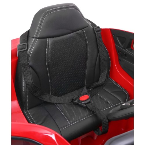 Elektrický lak na dětské auto BMW X6M červený + dálkové ovládání + EVA + pomalý start + audio + LED