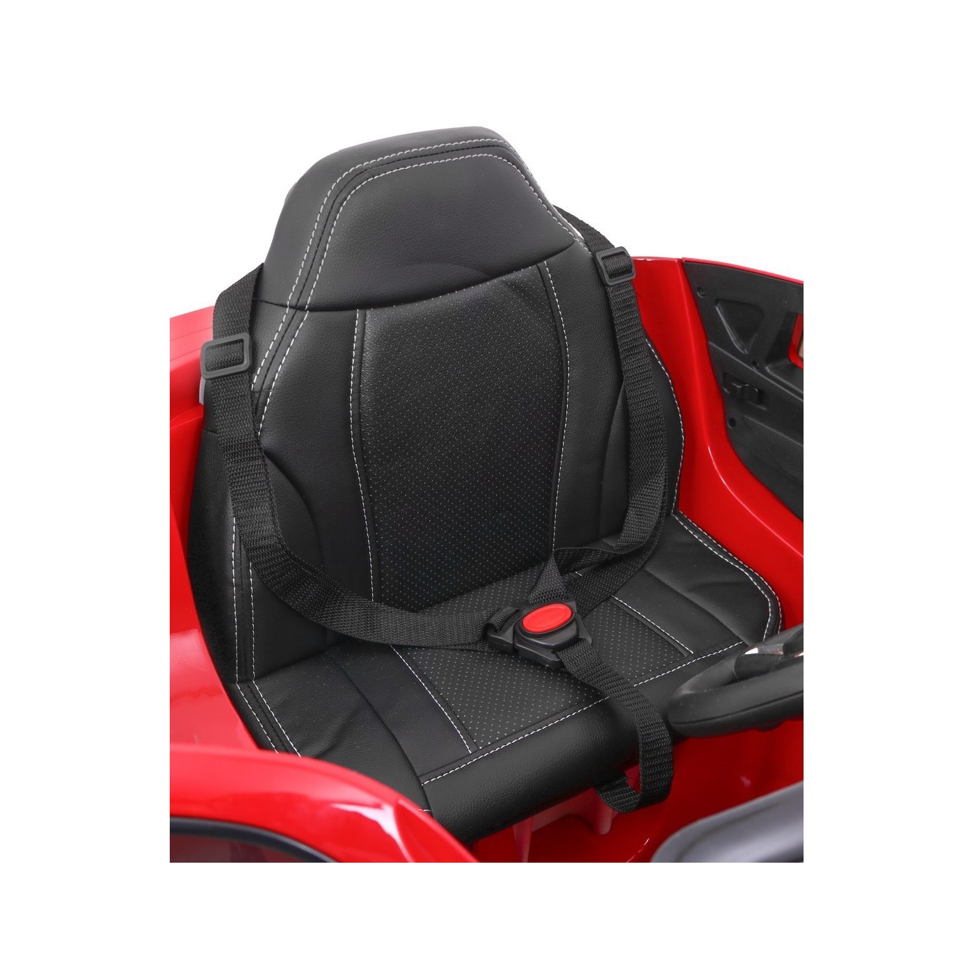 Elektrický lak na dětské auto BMW X6M červený + dálkové ovládání + EVA + pomalý start + audio + LED