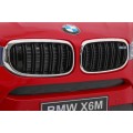 Elektrický lak na dětské auto BMW X6M červený + dálkové ovládání + EVA + pomalý start + audio + LED