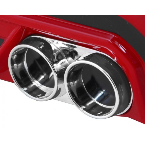 Elektrický lak na dětské auto BMW X6M červený + dálkové ovládání + EVA + pomalý start + audio + LED