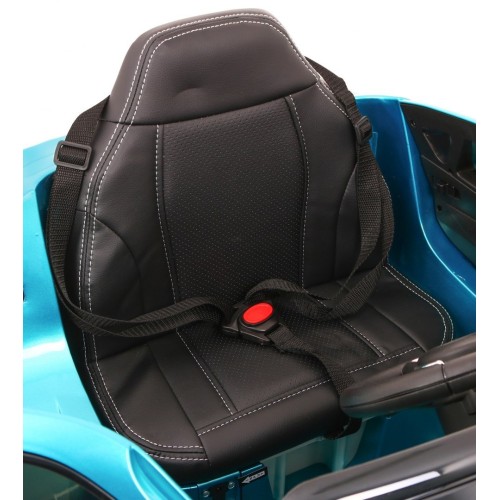 Elektrický lak na dětské auto BMW X6M modrý + dálkové ovládání + EVA + pomalý start + audio + LED