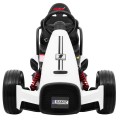Baterie Go-kart XR-1 Dětské auto Bílá + Nastavitelný volant + Tvarované sedadlo