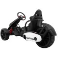 Baterie Go-kart XR-1 Dětské auto Bílá + Nastavitelný volant + Tvarované sedadlo