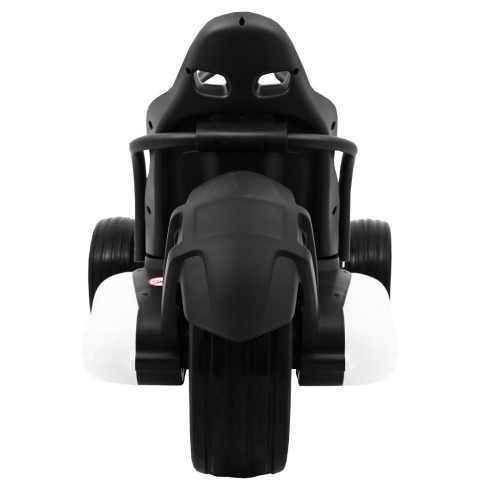 Baterie Go-kart XR-1 Dětské auto Bílá + Nastavitelný volant + Tvarované sedadlo