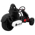 Baterie Go-kart XR-1 Dětské auto Bílá + Nastavitelný volant + Tvarované sedadlo