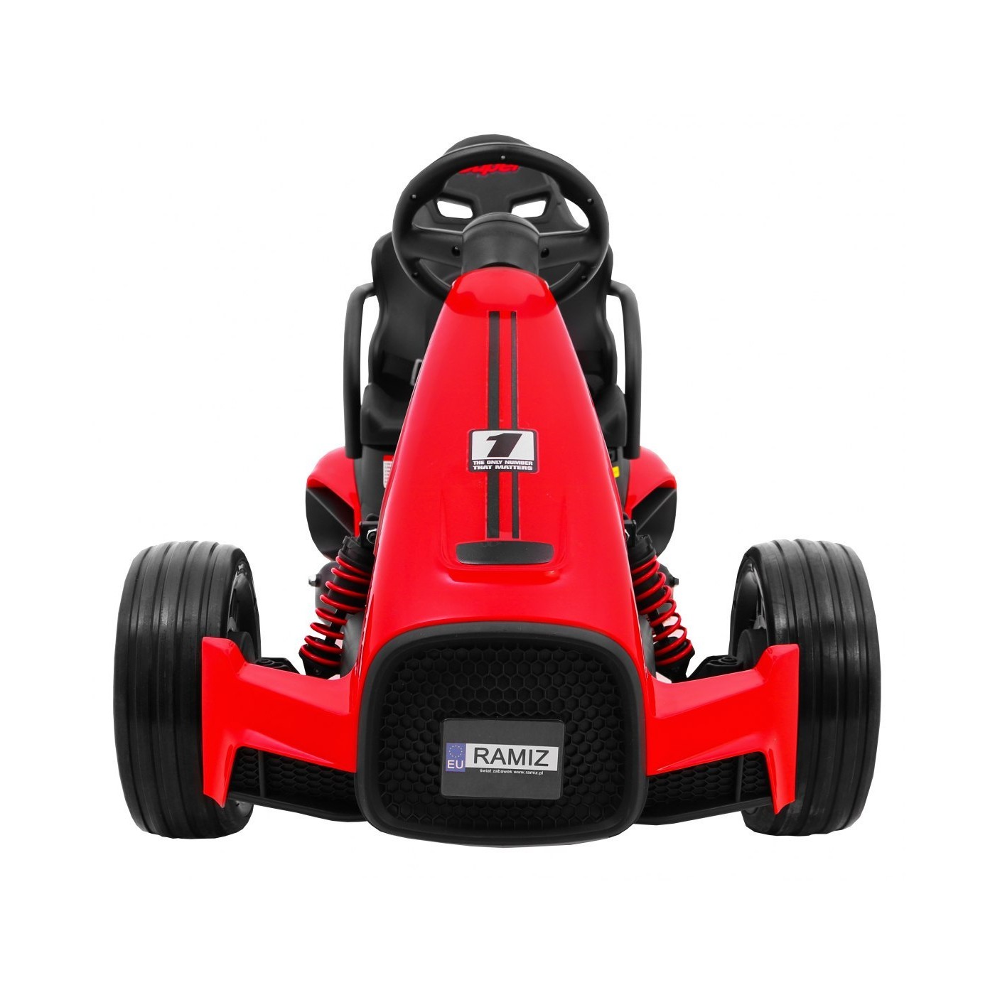 Bateriová motokára Kids XR-1 auto červená + nastavitelný volant + tvarované sedadlo
