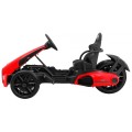 Bateriová motokára Kids XR-1 auto červená + nastavitelný volant + tvarované sedadlo