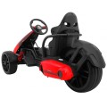 Bateriová motokára Kids XR-1 auto červená + nastavitelný volant + tvarované sedadlo